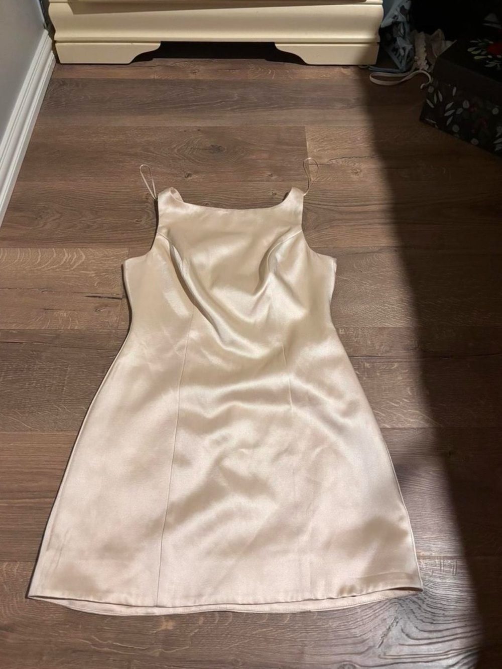 ASTR THE LABEL Ivory Satin Mini
